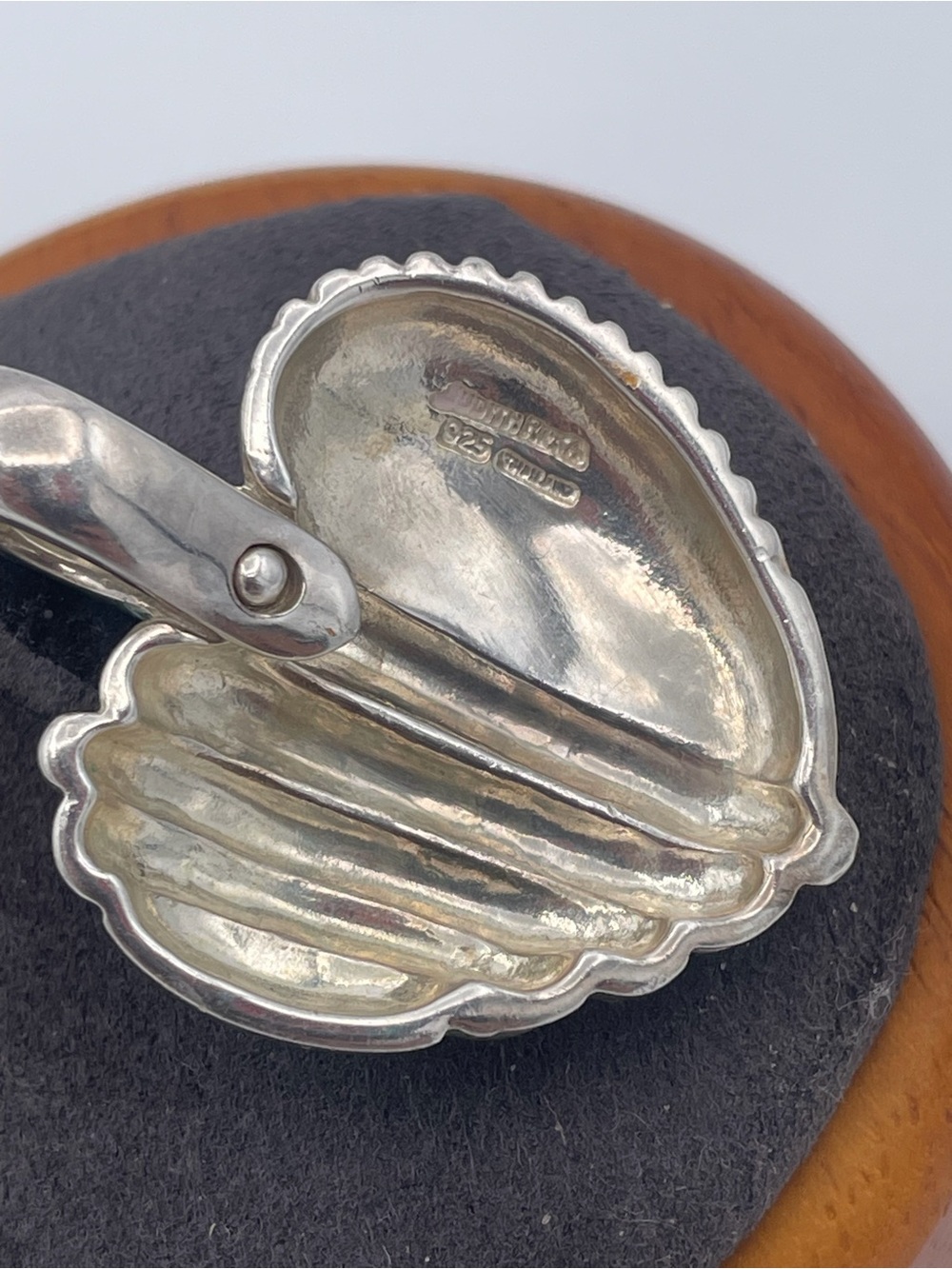 Judith Ripka Sterling Silver 925 Textured Heart Leaf Enhancer Pendant Thailand - Picture 5 of 9